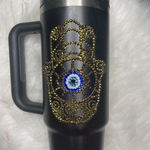 Stanley Quencher Bedazzled Bling Stanley Evil Eye Hamsa